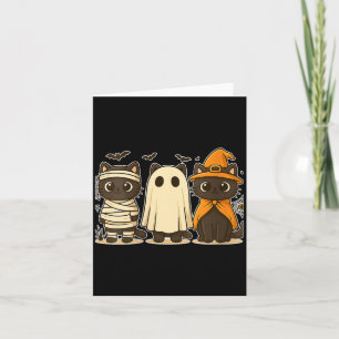 Carte Femme Halloween Drôle Citrouille Halloween Chat No