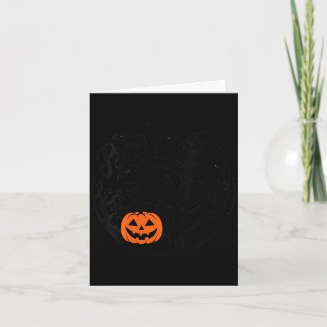 Carte Femme Halloween Épouvantable Labrador Retriever No (Devant)