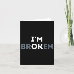 Carte Femme Im Ok Im Rompu Mental Health Awareness Inv