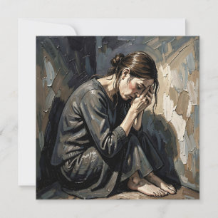 Carte Femme Impasto   Art Emotionnel