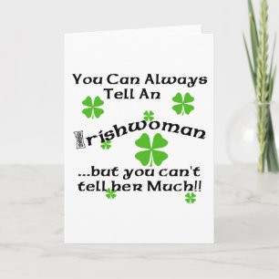 Carte Femme Irlandaise - On peut toujours le dire...
