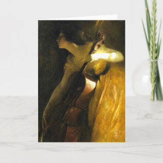 Carte Femme Jouant Au Cello