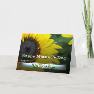 Carte Femme Joyeuse Fleur de jardin de la Fête des Mères
