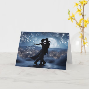 Carte Femme Joyeux Anniversaire Romantique Couple Danser