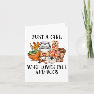Carte Femme Juste Une Fille Qui Aime Tomber Et Chiens Cu