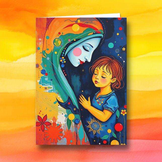 Carte Femme la plus forte que je connaisse | Fête des Mè (Créateur téléchargé)