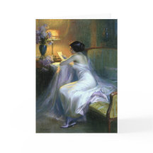 femme lecture lettre peinture antique