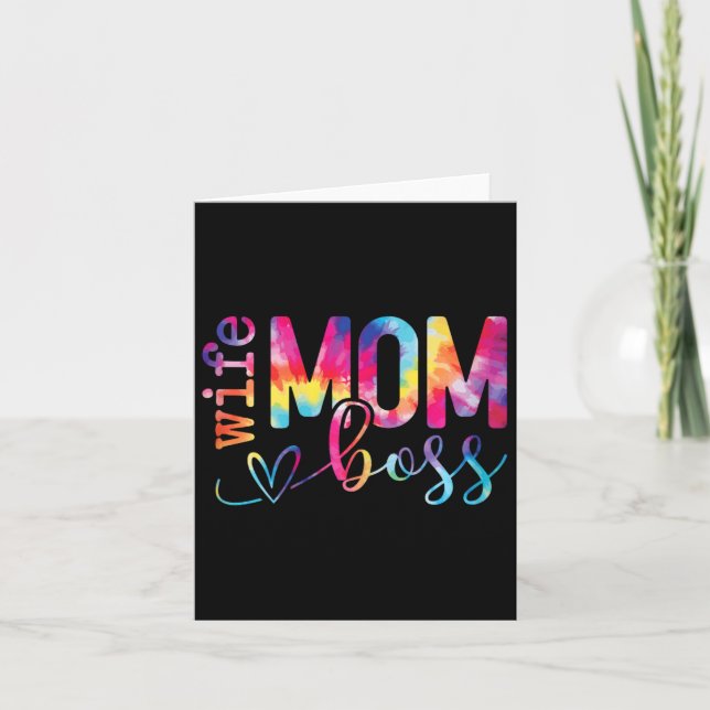 Carte Femme Maman Boss Funky Mothers Day (Devant)