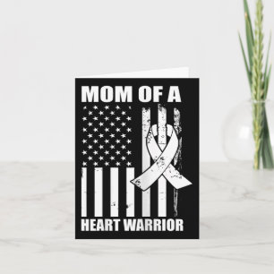 Carte Femme Maman D'Un Guerrier Du Coeur Maladie Du Coeu