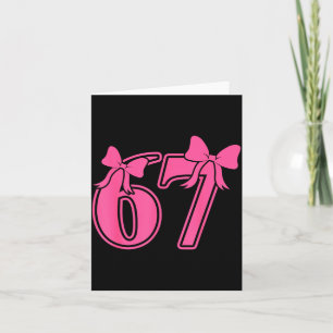Carte Femme Mème Preppy Nk Coquette Nœud Dentelle 67 Soi