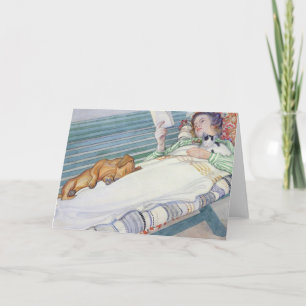 Carte Femme Mentionnée Sur Un Banc En 1913 Par Carl Lars