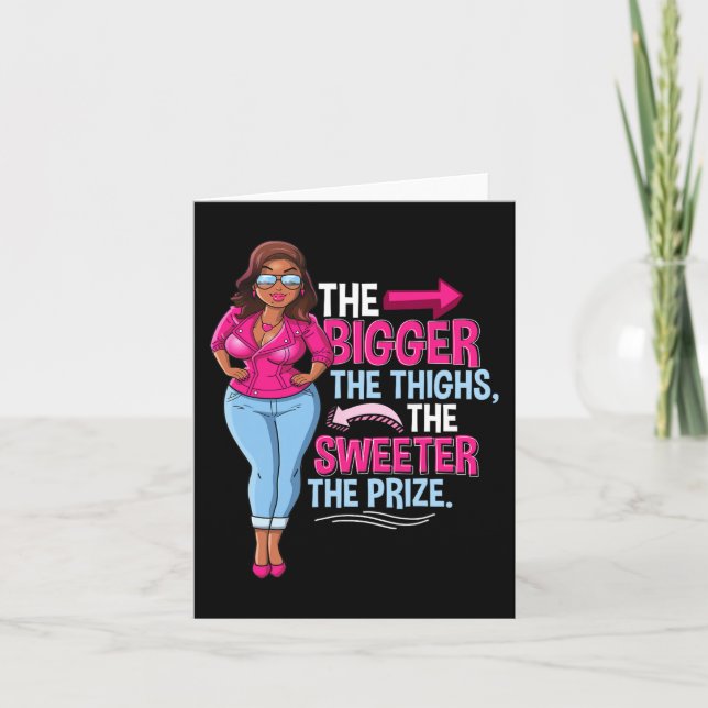 Carte Femme noire afro-américaine amusante (Devant)