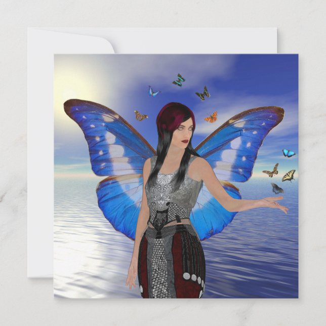 Carte Femme papillon (Devant)