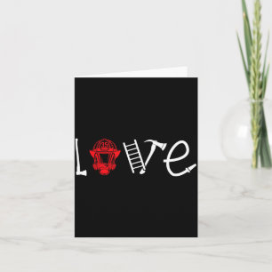 Carte Femme pompier Amour Femme Mariée Petite amie