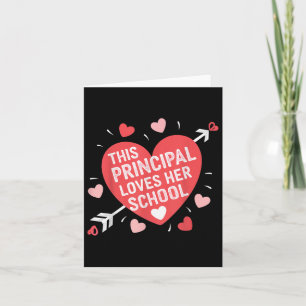 Carte Femme Principale Saint-Valentin Directeur d'école