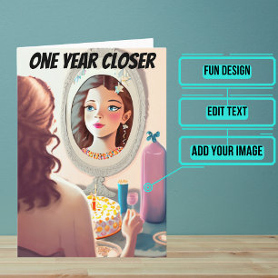 Carte Femme Que Tu Deviens Fille Drôle Anniversaire