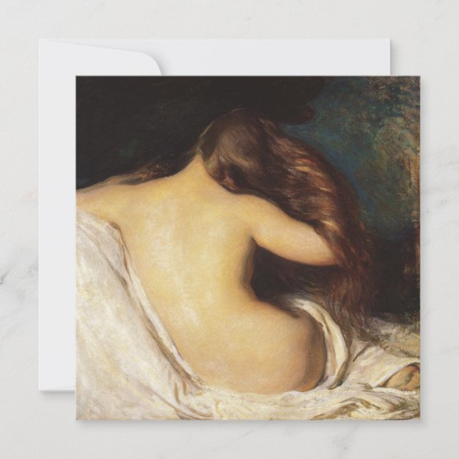 Carte Femme qui pleure ses cheveux (par Joseph DeCamp) (Devant)