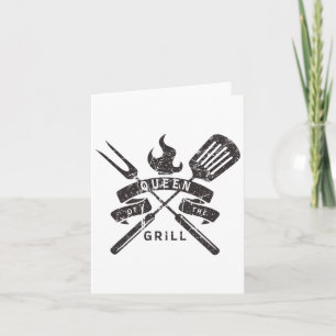 Carte Femme Reine Du Grill - Citation Du Maître Du Grill