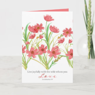 Carte Femme religieuse de la Saint Valentin Ecclesiastes