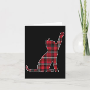 Carte Femme Rouge Buffalo Carreaux de Chat Correspondant