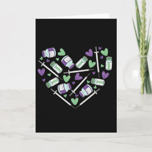Carte Femme Valentine Infirmière Injectrice de Botox Dys