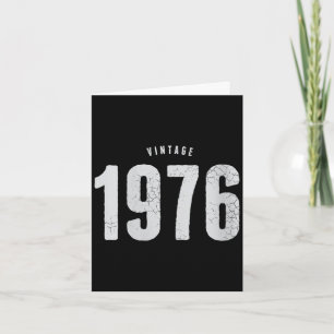 Carte Femme vintage 1976 classique rétro 50e anniversair