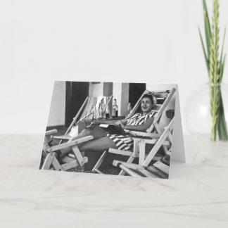 Carte Femme Vintage - Tante Mary