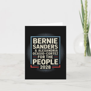 Carte Femmes Bernie Sanders Et Aoc 2028 Pour Président C