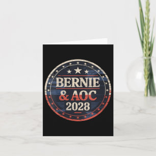 Carte Femmes Bernie Sanders Et Aoc 2028 Pour Président C