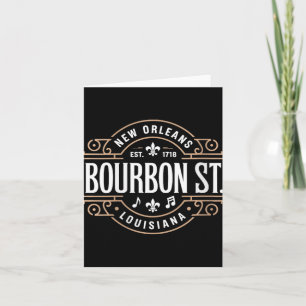 Carte Femmes Bourbon Street Nouvelle-Orléans Musique Éta