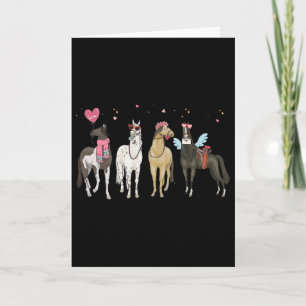 Carte Femmes Cheval Saint-Valentin Amoureux de Cheval Ma