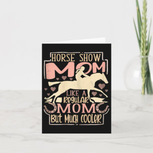 Carte Femmes Cheval Show Maman Equestrik Horseck équitat