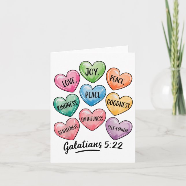 Carte Femmes chrétiennes Galates de la Saint-Valentin Co (Devant)