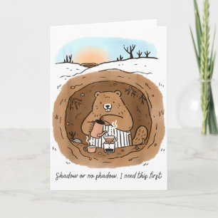 Carte Femmes de marmotte Maman Jour de la marmotte Café