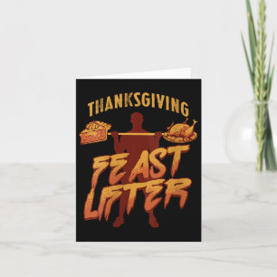 Carte Femmes Drôle Thanksgiving entraînement Bodybuildin