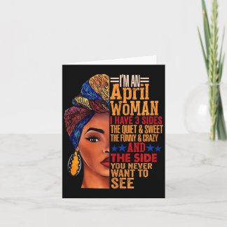 Carte Femmes Femmes Une Femme D'avril A 3 Faces Avril