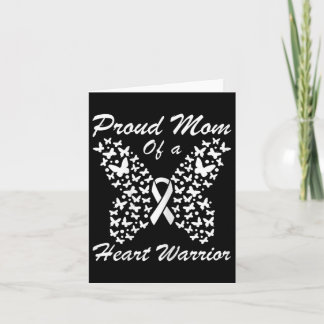 Carte Femmes Fier Maman D'Un Coeur Guerrier Maladie Card