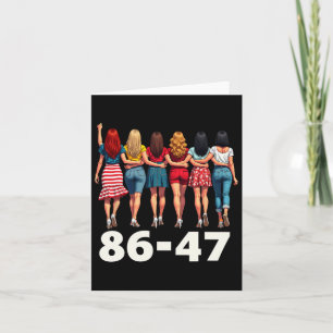 Carte Femmes filles 86 47 Trump Pas mon président
