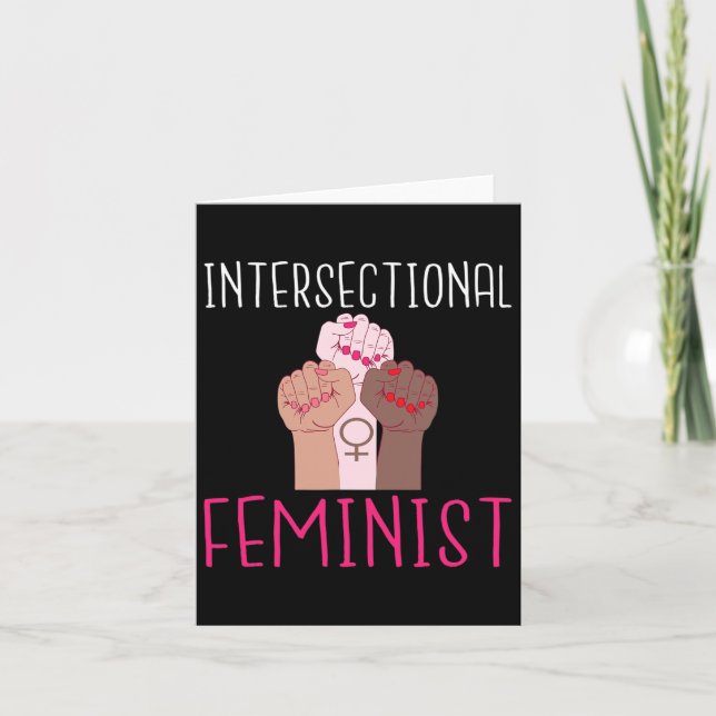 Carte Femmes fortes féministe intersectionnelle (Devant)