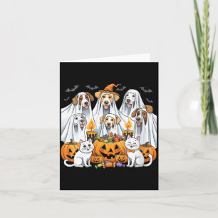 Carte Femmes Halloween Chien Fantôme Drôle Halloween Chi