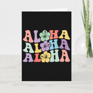 Carte Femmes hawaïennes Famille Aloha Vacances Fleur d'H