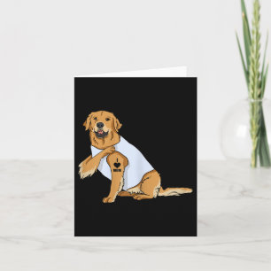 Carte FEMMES I Love Maman Tattoo Retriever Chien Fête de