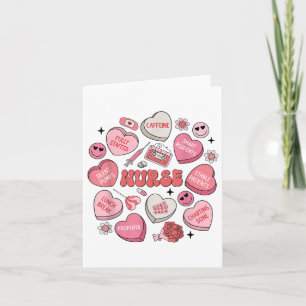 Carte Femmes Infirmière Valentines Jour Coeur Candy Er E