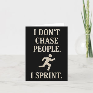 Carte Femmes Je Sprint Pas Chasser Les Gens Drôle Attach
