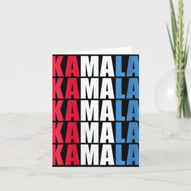 Carte Femmes Kamala 2024 Pour Le Président Kamala Harris (Devant)