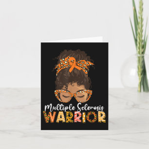Carte Femmes Ms Warrior Messy Bun - Sclérose en plaques