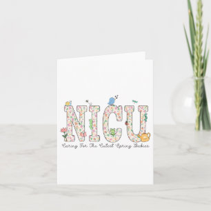 Carte Femmes Nicu Nurse Spring Soins Pour Le Spri Cutest