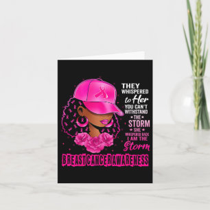 Carte Femmes noires Cancer du sein Survivor Pink Ribbon 
