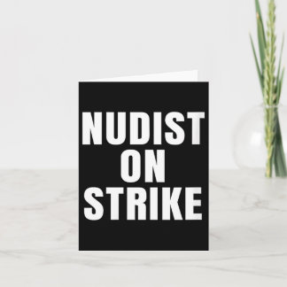 Carte Femmes Nudiste En Grève Humour Drôle Sarcasme