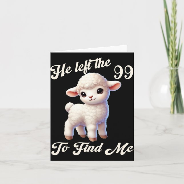 Carte Femmes Perdues Moutons Il A Quitté Les 99 Pour Me  (Devant)